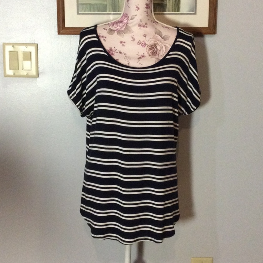 Expresso Black & White Top